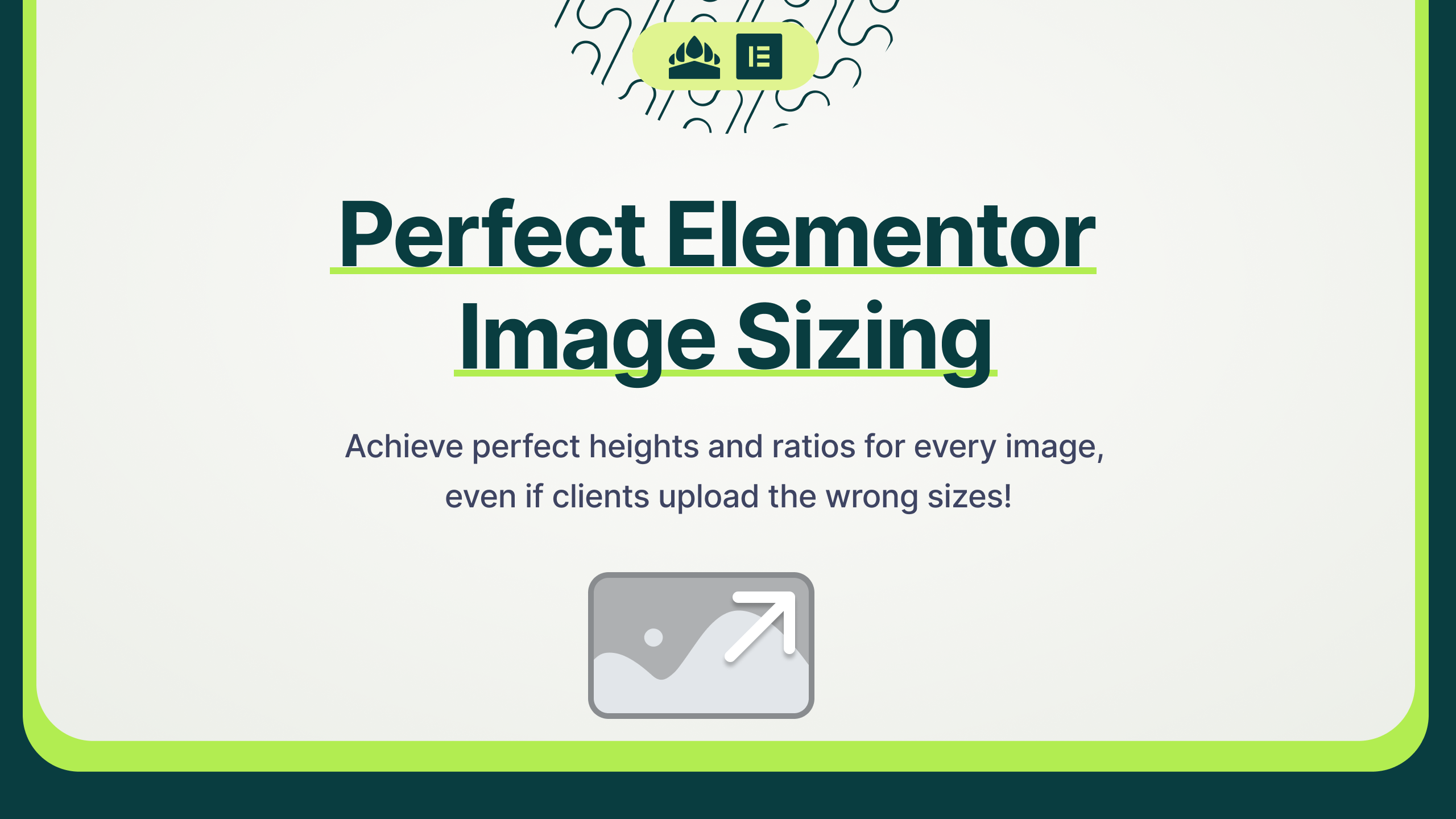 Perfect image sizing with Elementor software