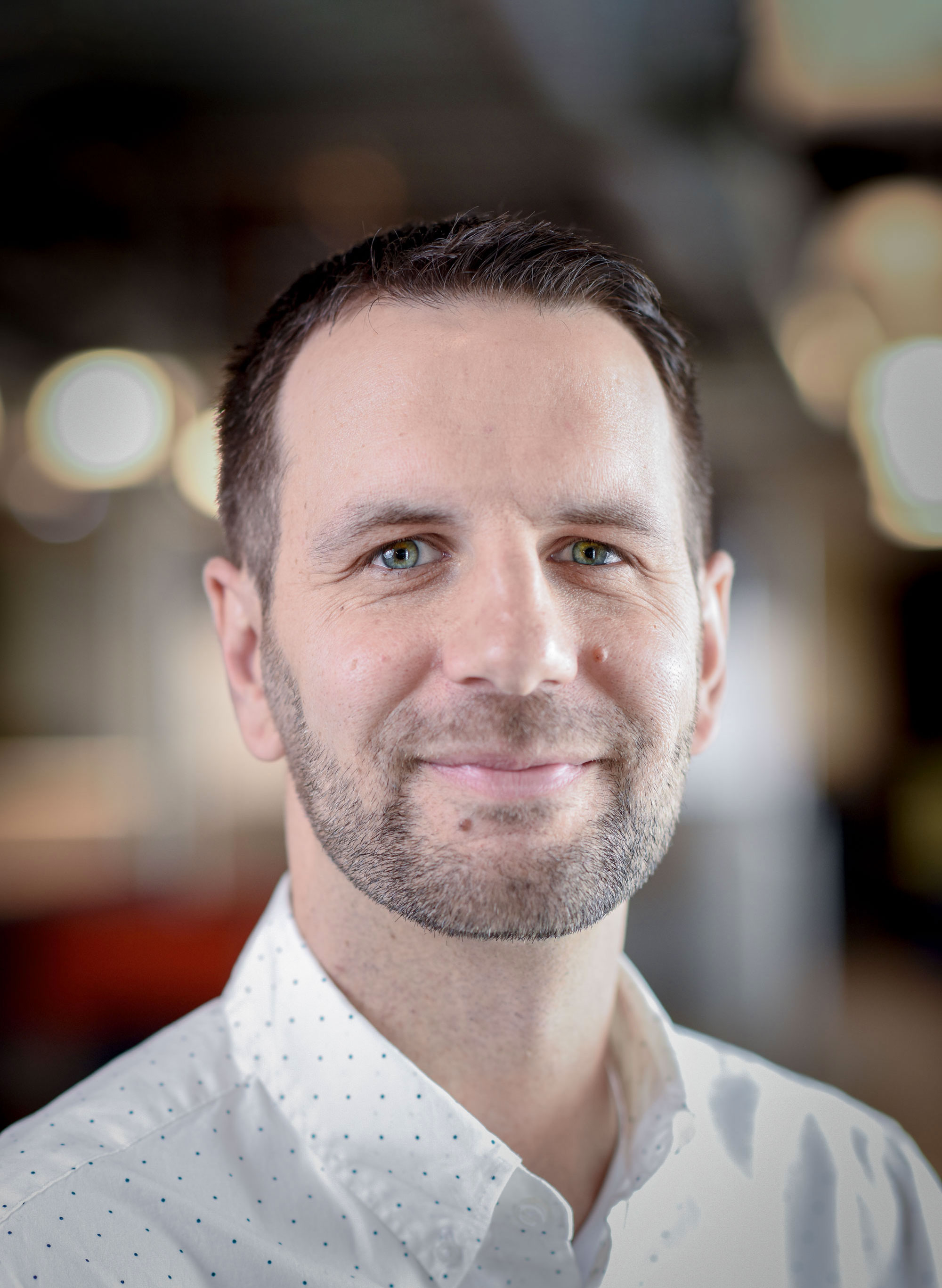 Smiling man in professional setting